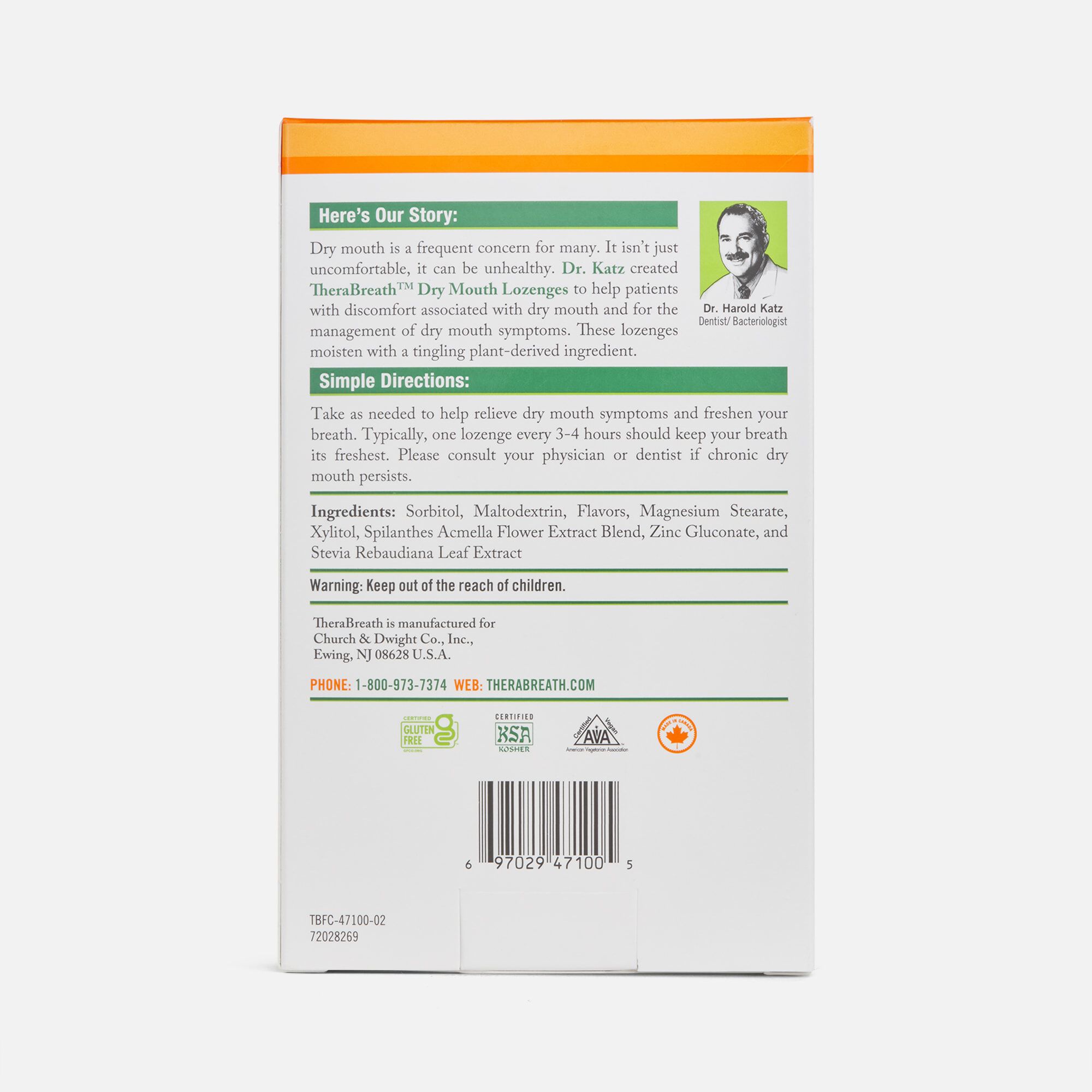 TheraBreath Dry Mouth Lozenges, , large