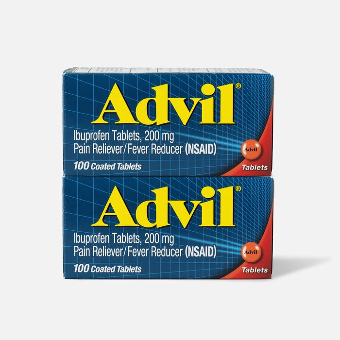 Advil Pain Reliever Fever Reducer Tablets, 100 ct. (2-Pack), , large