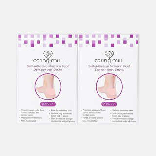 Caring Mill™ Self-Adhesive Moleskin Foot Protection Pads, 6 ct. (2-Pack)