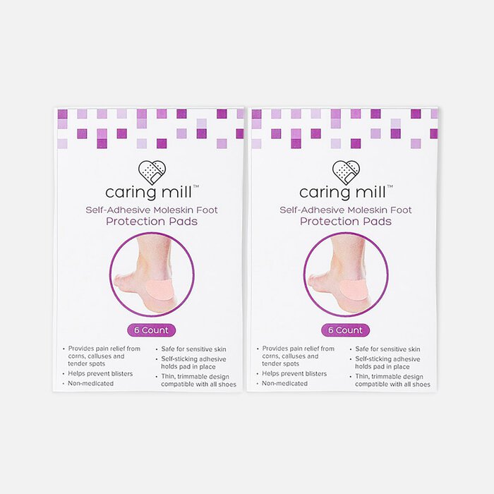 Caring Mill™ Self-Adhesive Moleskin Foot Protection Pads, 6 ct. (2-Pack), , large
