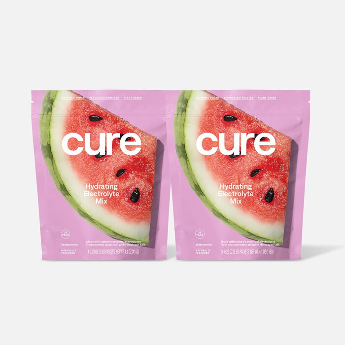 Cure Hydrating Watermelon Electrolyte Mix, 14 ct. Pouch (2-Pack), , large