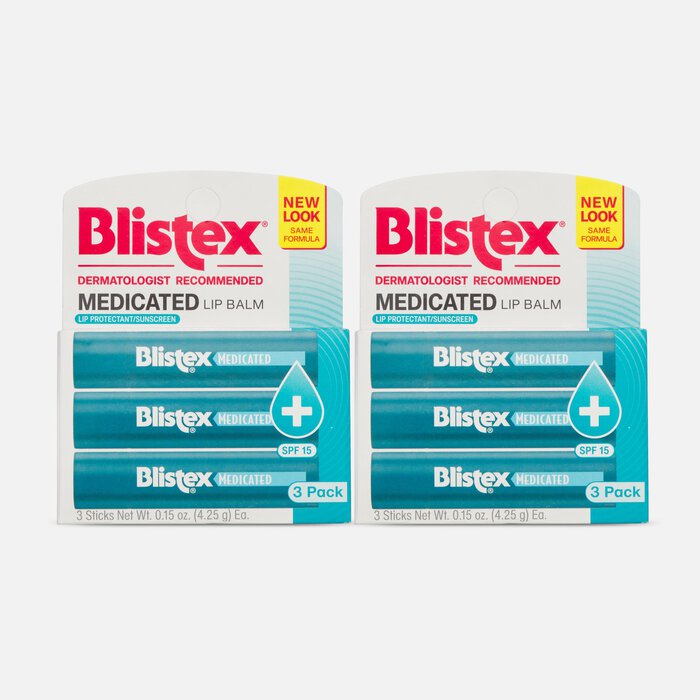 Blistex Medicated Lip Balm, SPF 15, 0.15 oz. (6-Pack), , large
