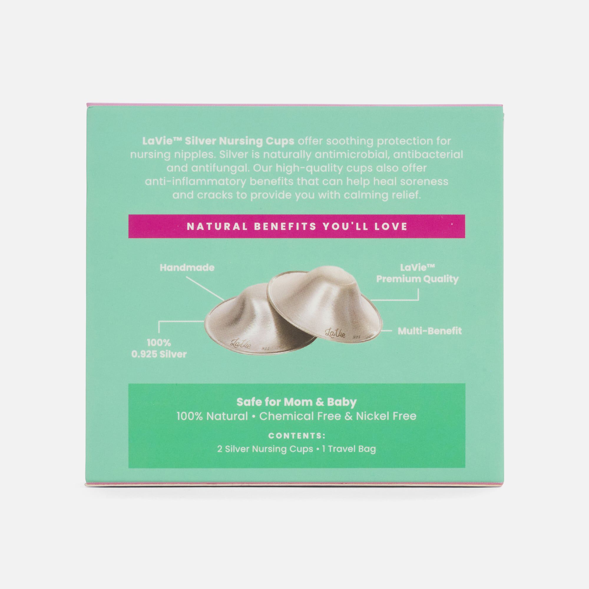 LaVie Silver Nursing Cups Set, , large