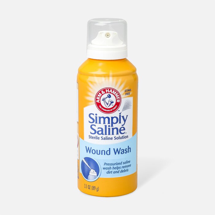 Wound Wash Saline, Simply Painless 0.9% - 3 oz., , large