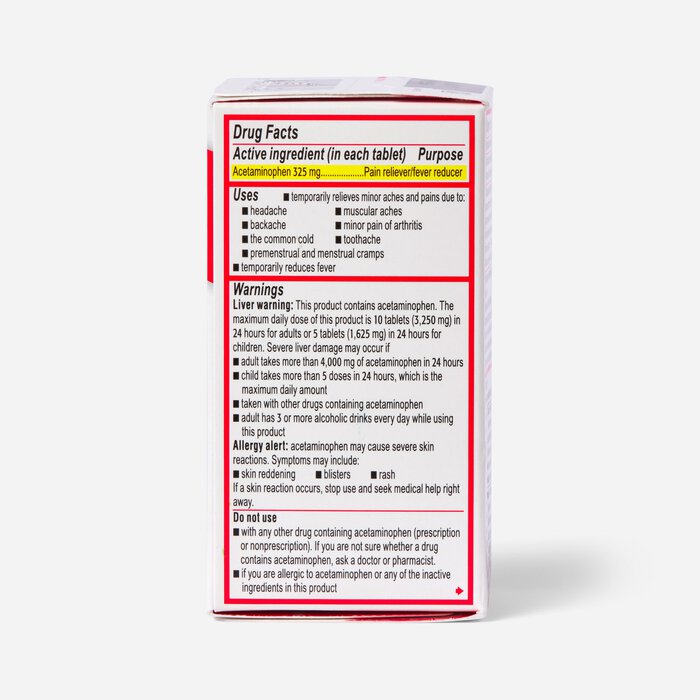Tylenol Regular Strength Tablets, 100 ct., , large