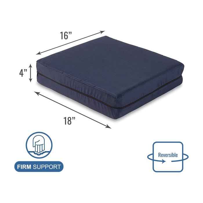 DMI Foam Seat Cushion for Wheelchair or Chair, Blue, , large