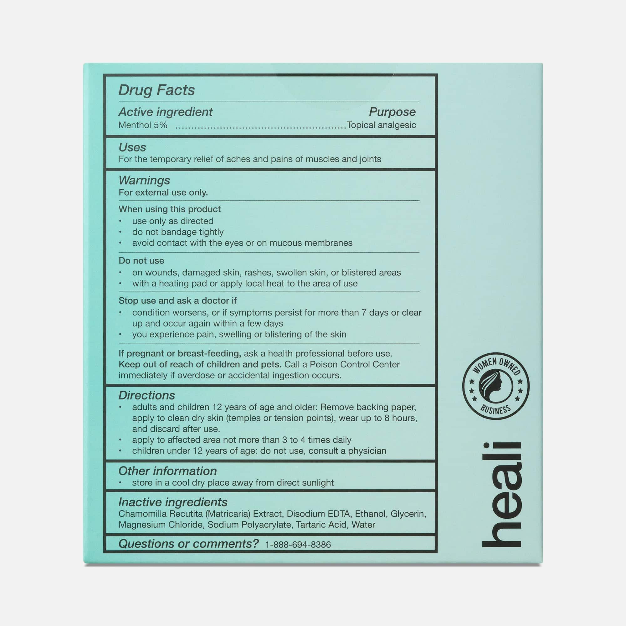 Heali Relax Headache Patch, 12 ct., , large