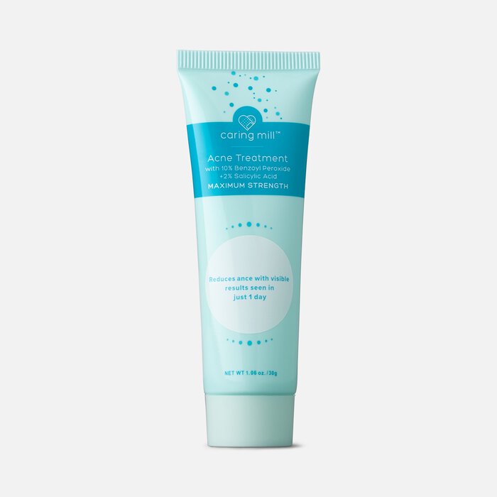 Caring Mill™ Acne Treatment, 10% Benzoyl Peroxide + 2% Salicylic Acid, 1.06 oz, , large