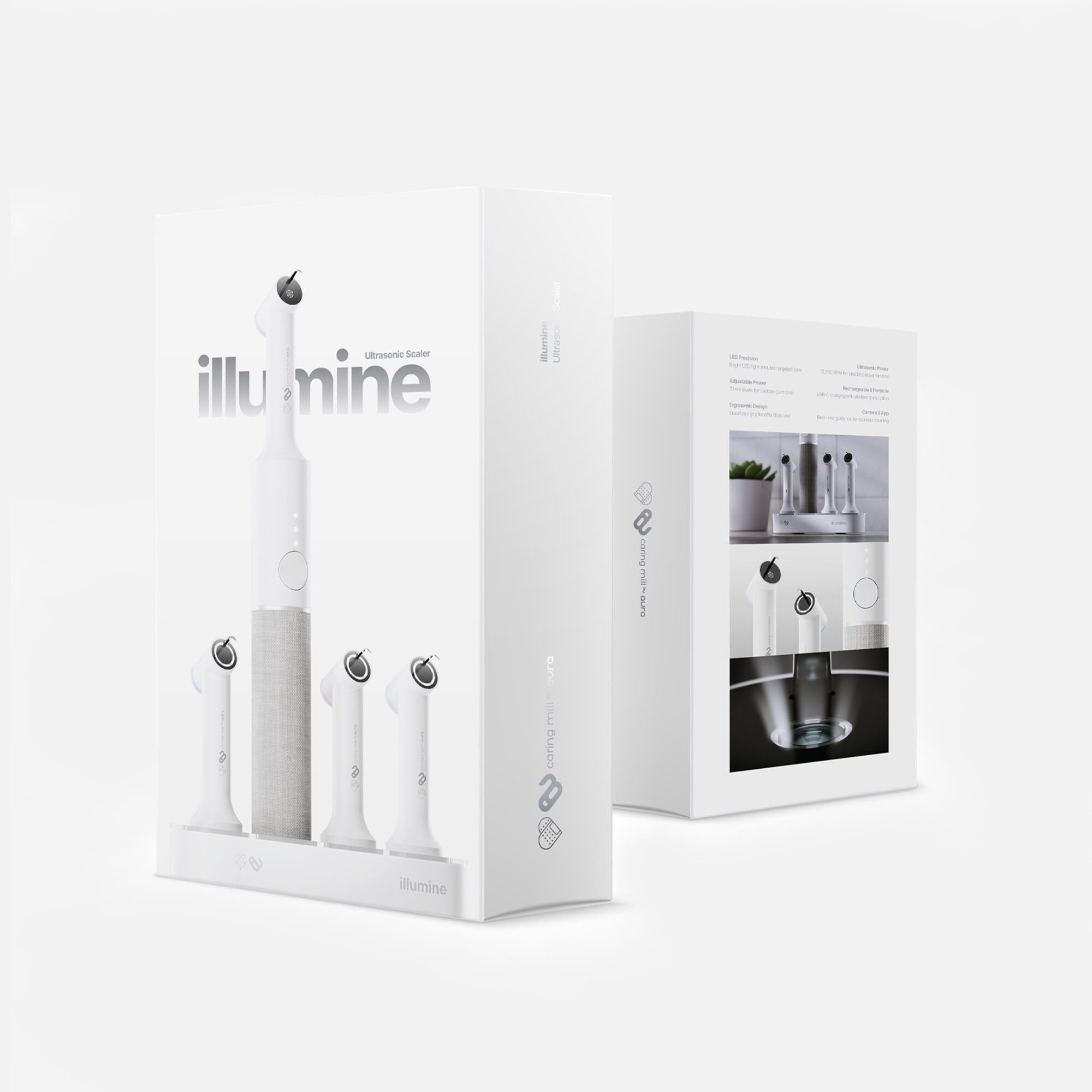 Illumine Ultrasonic Gum-Health Scaler - Caring Mill™ by Aura, , large
