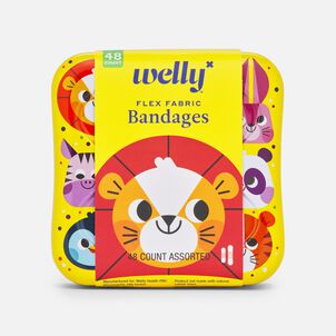 Welly Flex Fabric Bandages, Zoo Animals, 48 ct.