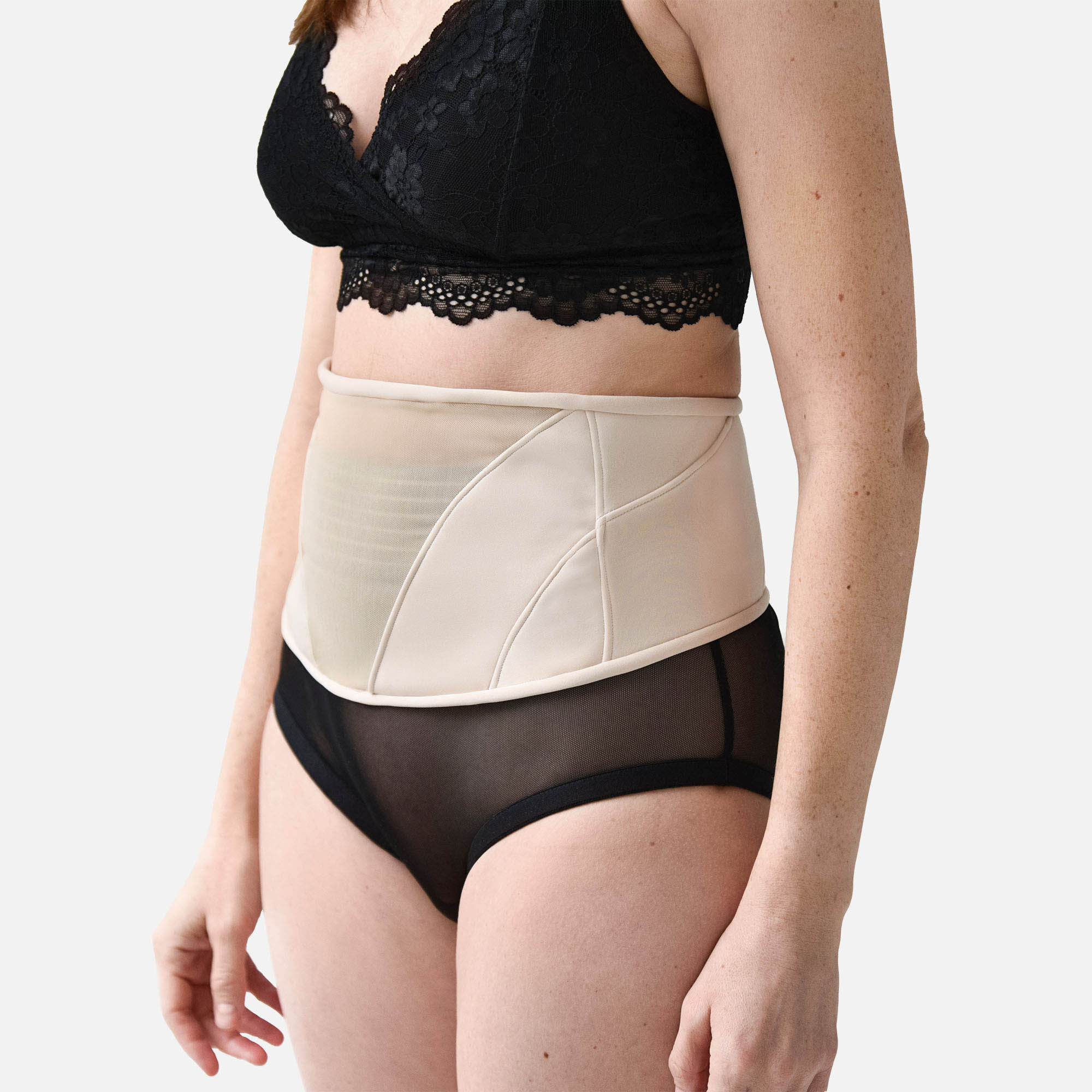 Mommy Matters Postpartum Belly Wrap in Beige, Size XL, , large