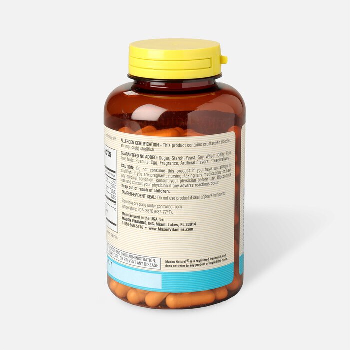 Mason Natural Glucosamine Chondroitin Plus Vitamin D3 2000IU, Capsules, 160 ct., , large