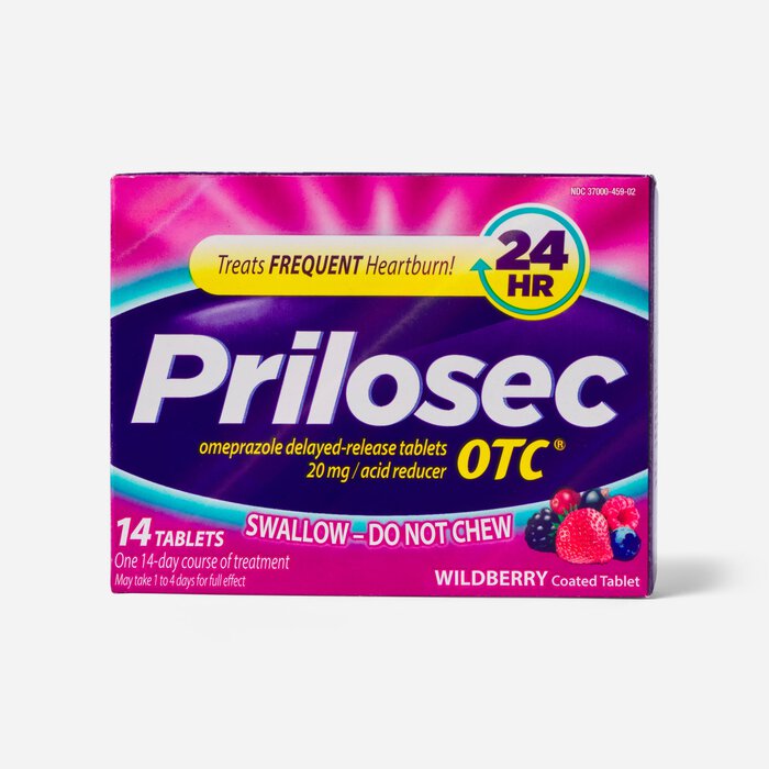 Prilosec OTC Heartburn Relief and Acid Reducer Tablets, Wildberry, 42 ct., , large