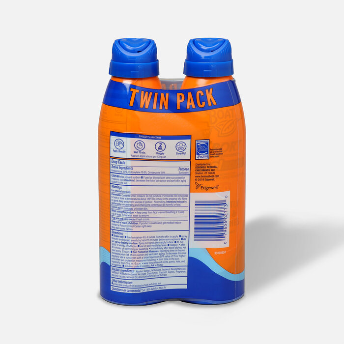 Banana Boat Sport CoolZone Clear Sunscreen Spray SPF 50, 6 oz. - Twin Pack, , large