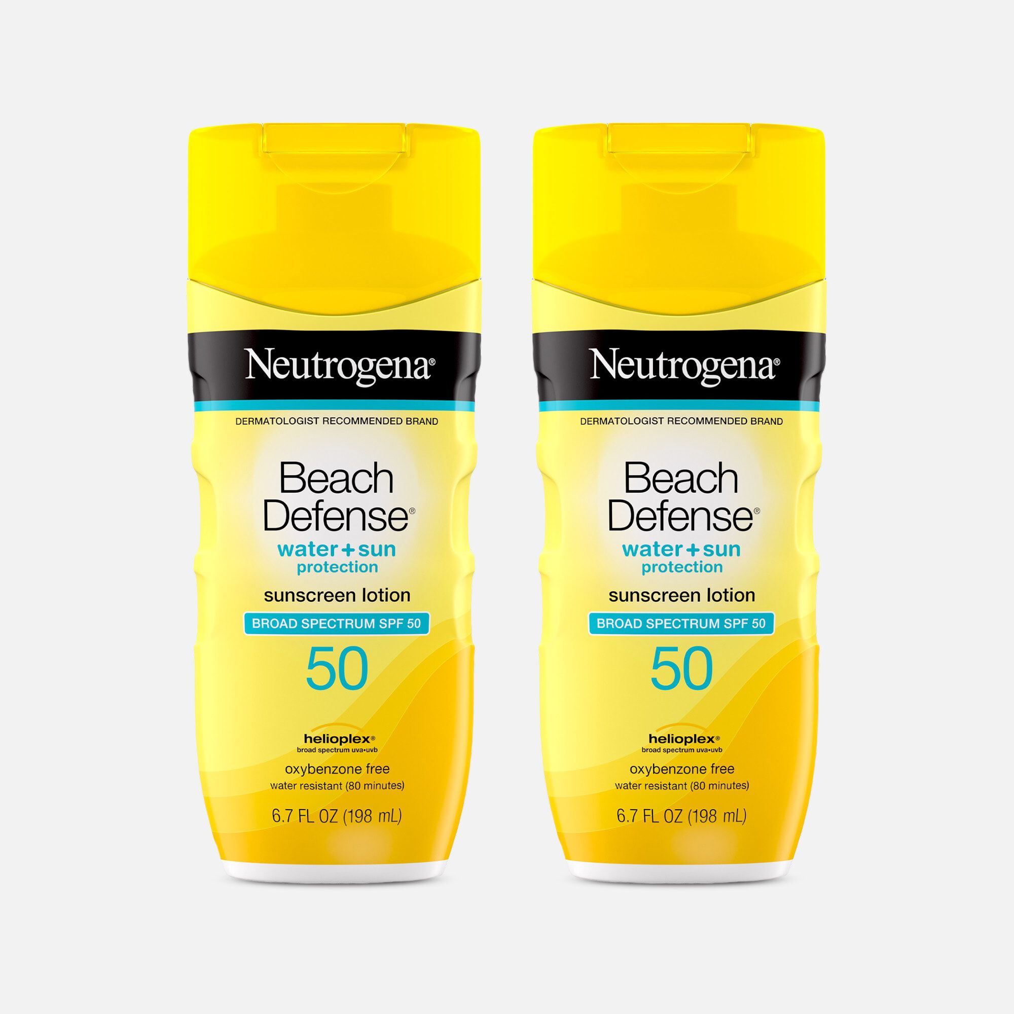 Neutrogena Beach Defense Lotion SPF 50, 6.7 oz. (2-Pack), , large