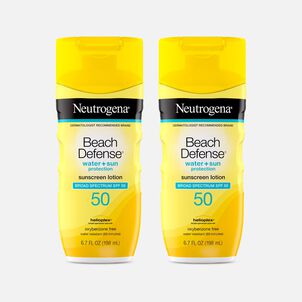Neutrogena Beach Defense Lotion SPF 50, 6.7 oz. (2-Pack)