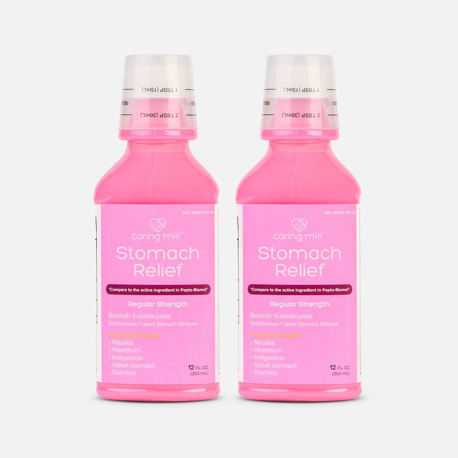 Caring Mill&trade; 5-Symptom Stomach Relief Liquid, Original, 12 oz. (2-Pack), , large image number 0