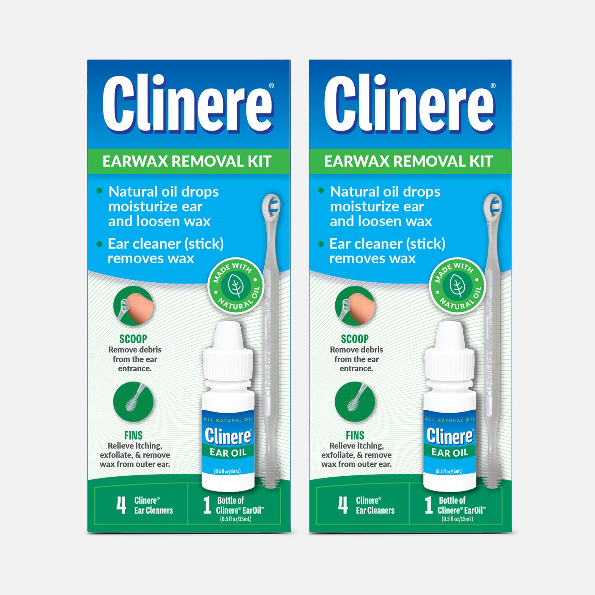 Clinere Ear Wax Care Kit (2-Pack), , large