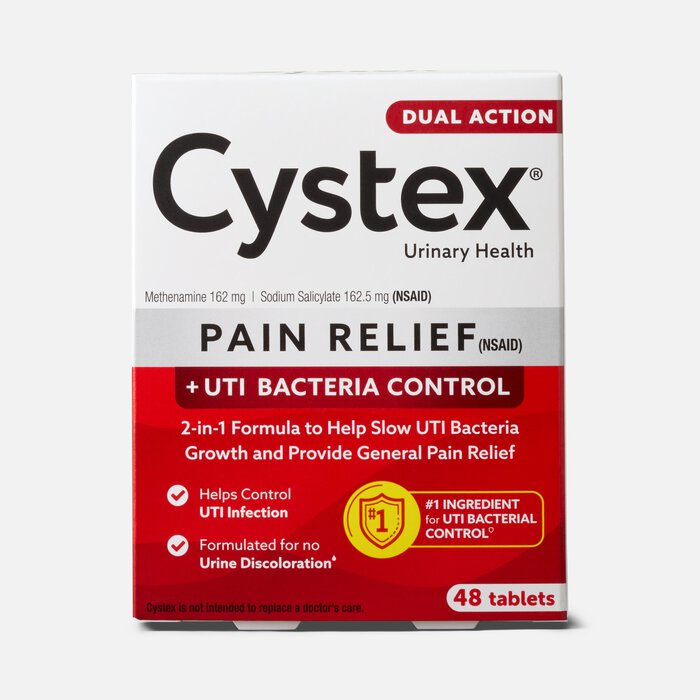 Cystex Pain Relief + UTI Bacteria Control Tablets, 48 ct, , large