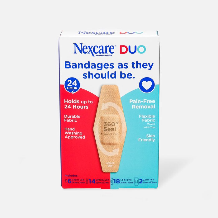 Nexcare DUO Bandage, Assorted, 40 ct., , large