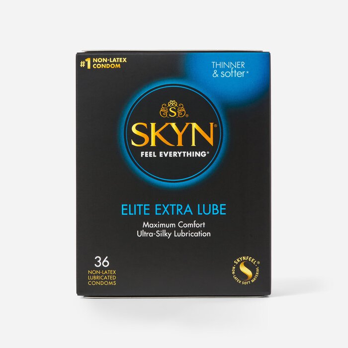 SKYN Elite Extra Lubricated Non-Latex Condom, 36 ct., , large