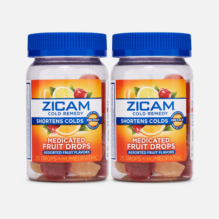 Zicam Cold Remedy Medicated Fruit Drops, 25 ct. (2-Pack), , large