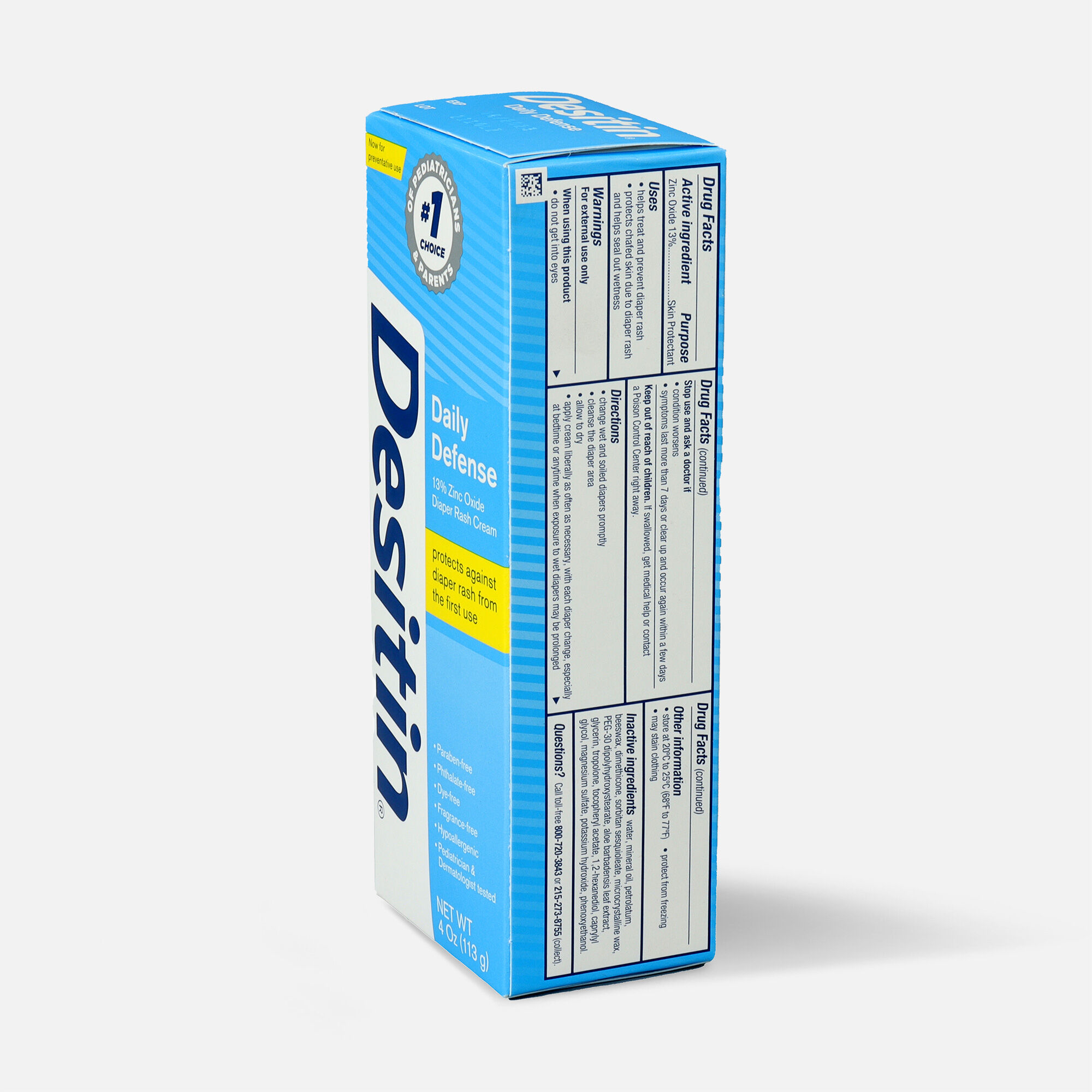 Desitin Daily Defense Zinc Oxide Diaper Rash Cream, , large