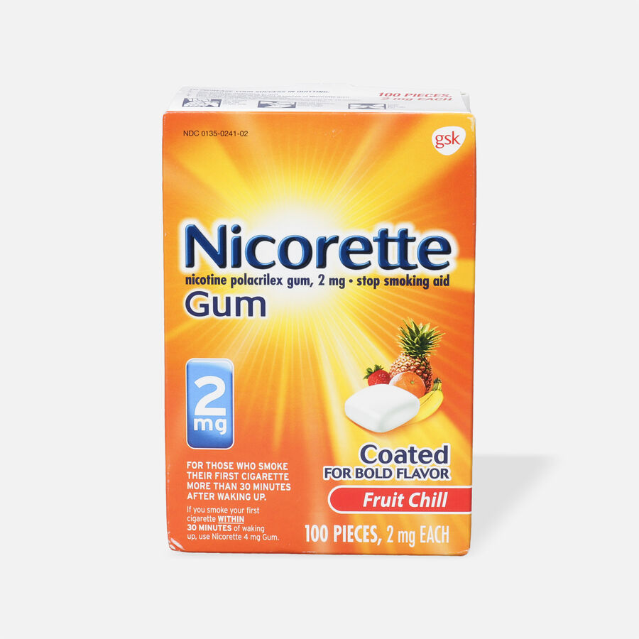 Nicorette Nicotine Gum, Fruit Chill, 2mg, , large image number 1