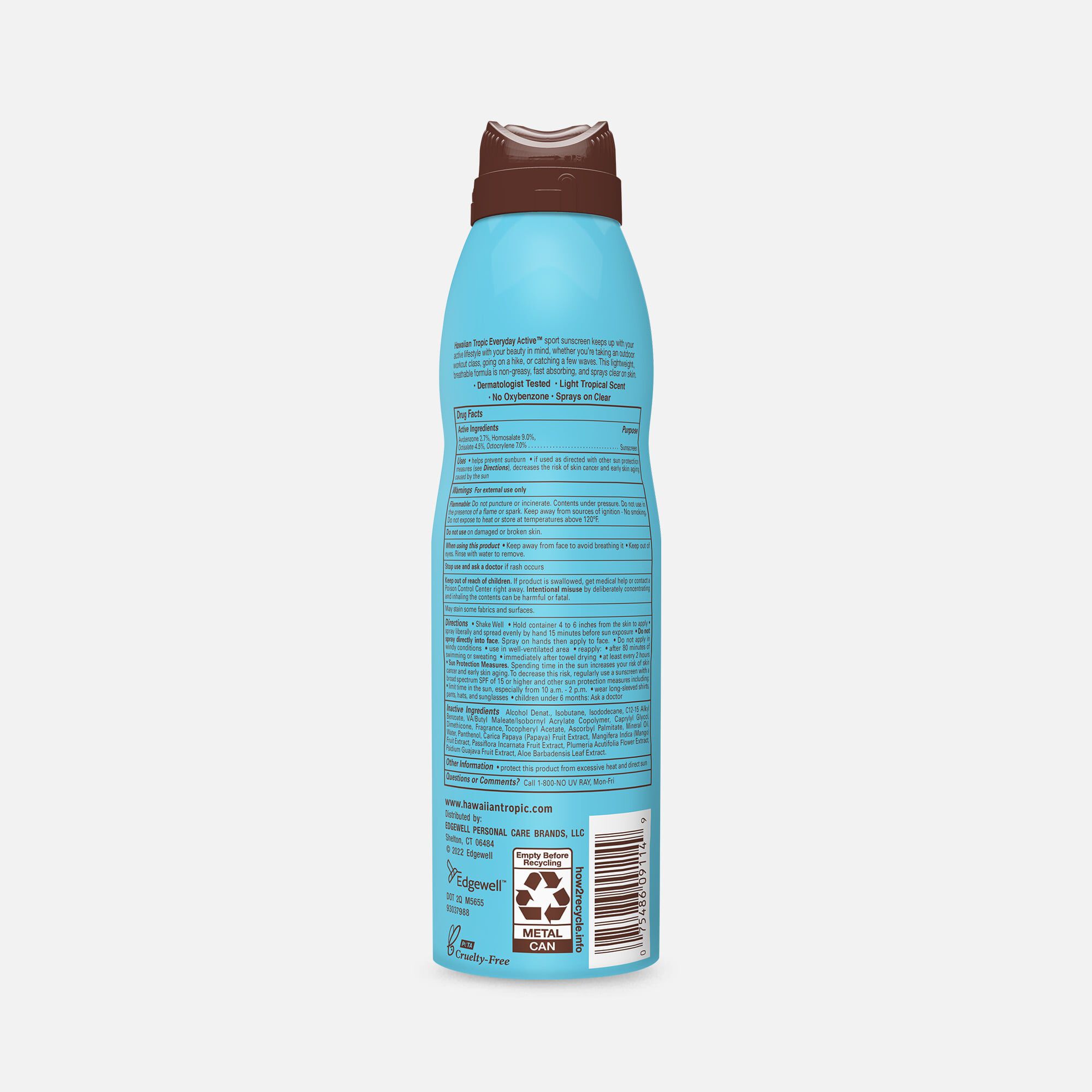 Hawaiian Tropic Island Sport Clear Spray Sunscreen, 6 oz., , large