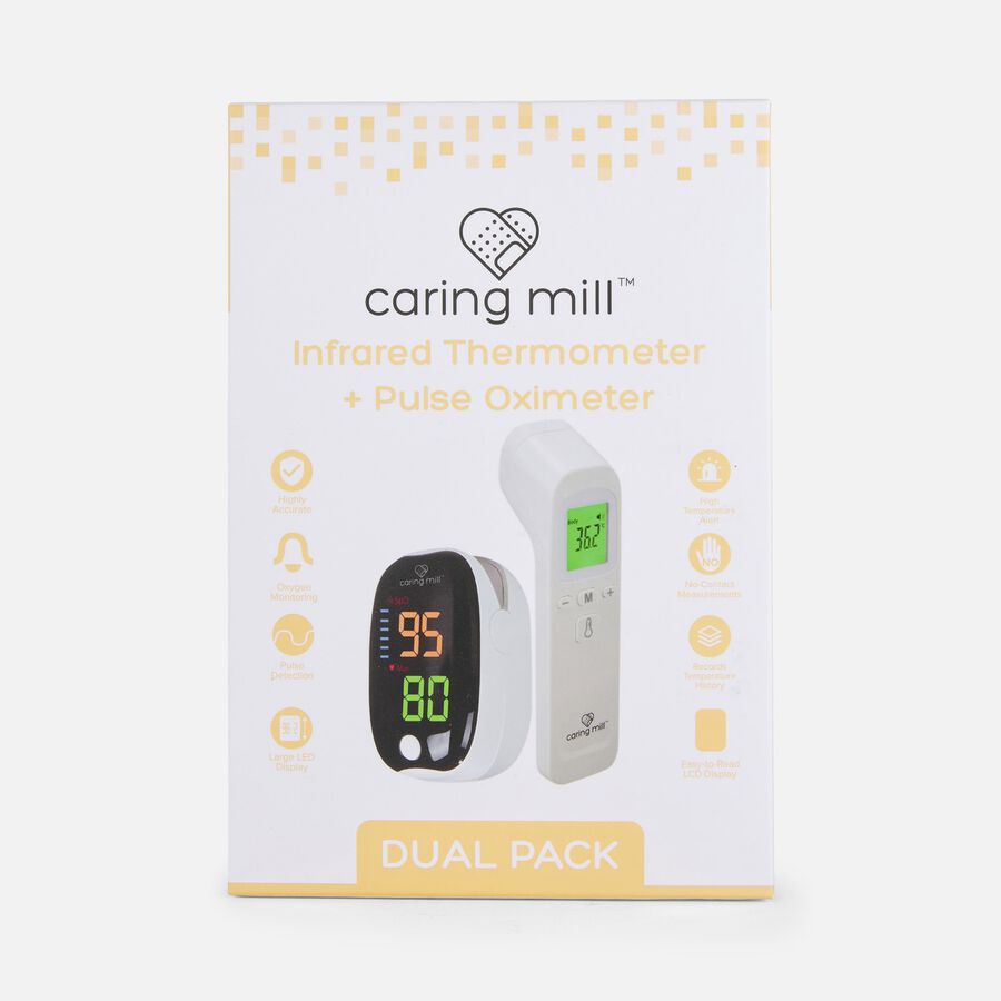 Caring Mill&trade; Thermometer & Pulse Oximeter, Dual Pack, , large image number 0