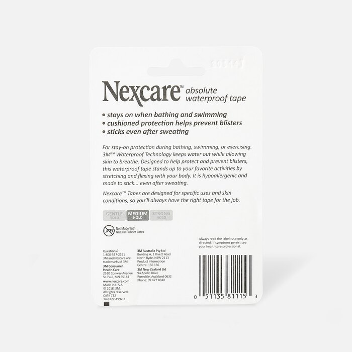 Nexcare Absolute Waterproof Tape, 1-1/2 x 5 yds., , large