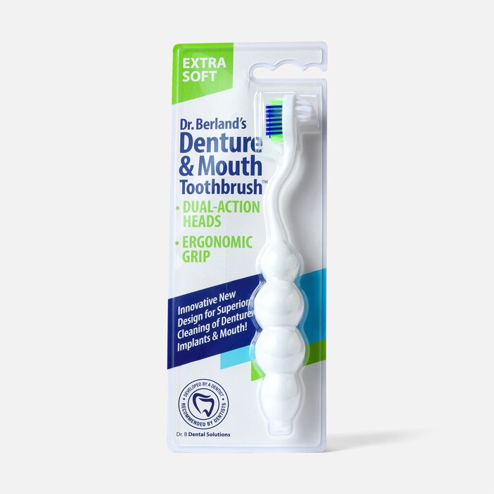 Dr. B Denture & Mouth Toothbrush, Extra Soft Bristle, , large