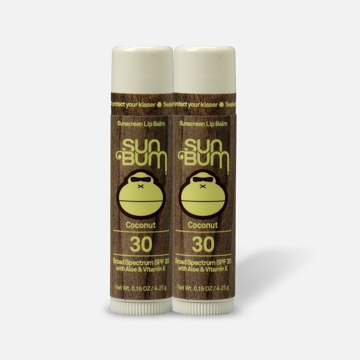 Sun Bum Lip Balm, SPF 30, Coconut, .15 oz. (2-Pack), , large