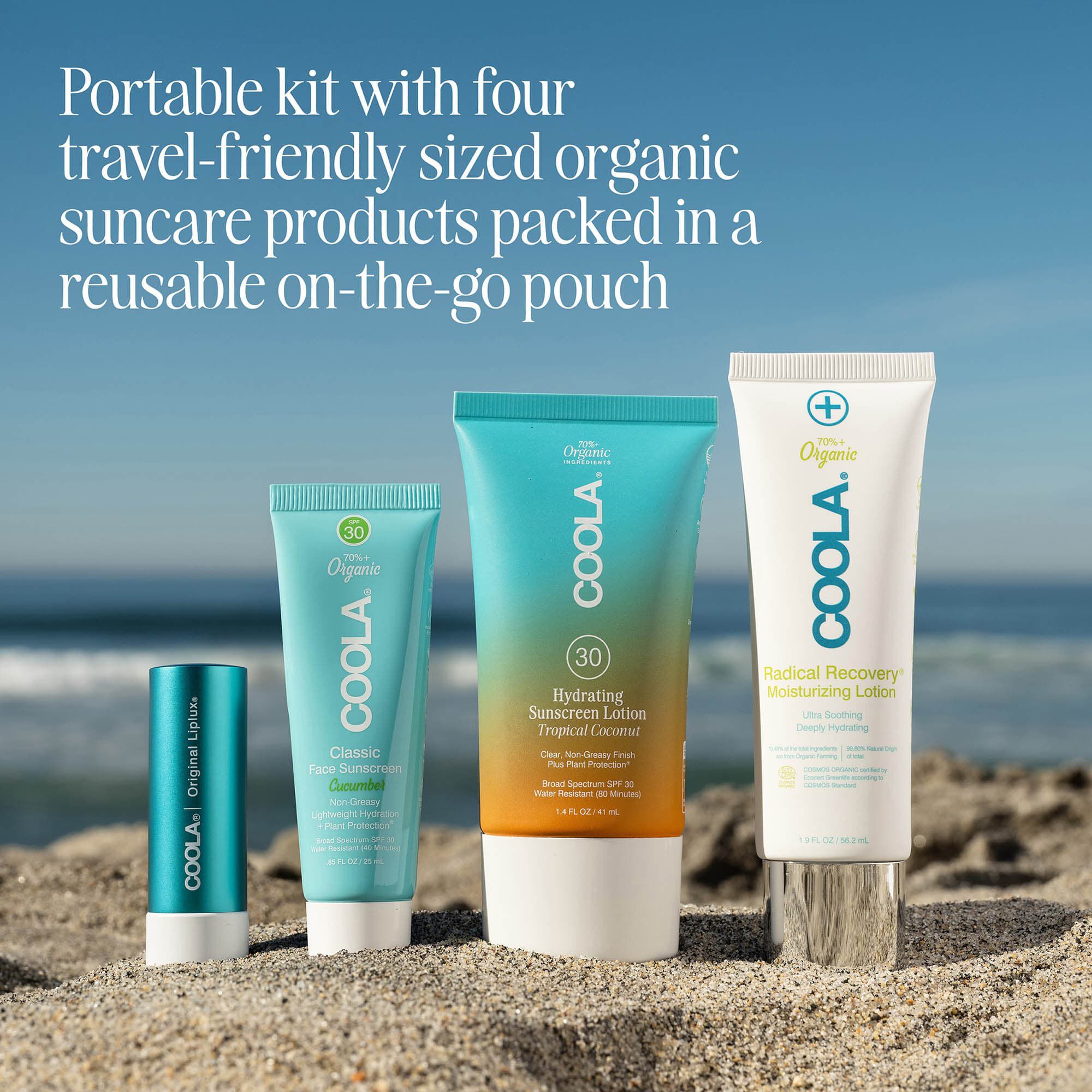 COOLA Suncare Travel Essentials, Set of 4, , large