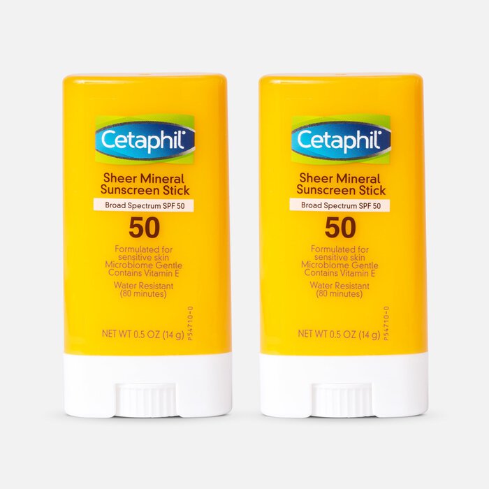 Cetaphil Sun Sheer Mineral Sunscreen Stick for Face and Body, SPF 50, .5 oz. (2-Pack), , large