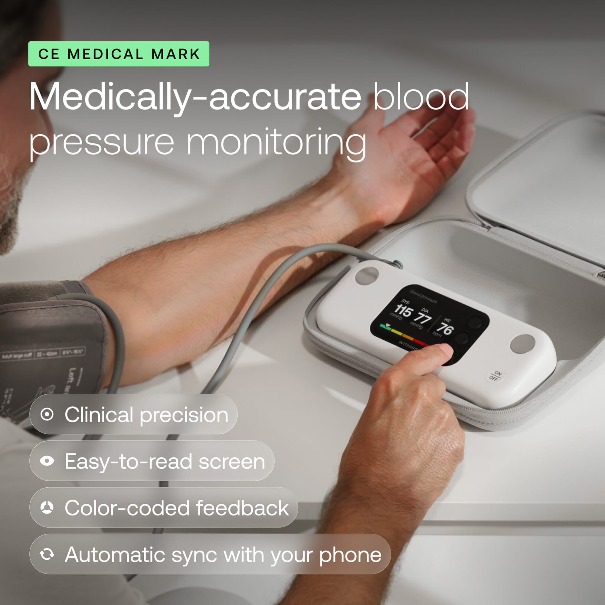 Withings BPM Vision Blood Pressure Monitor, , large