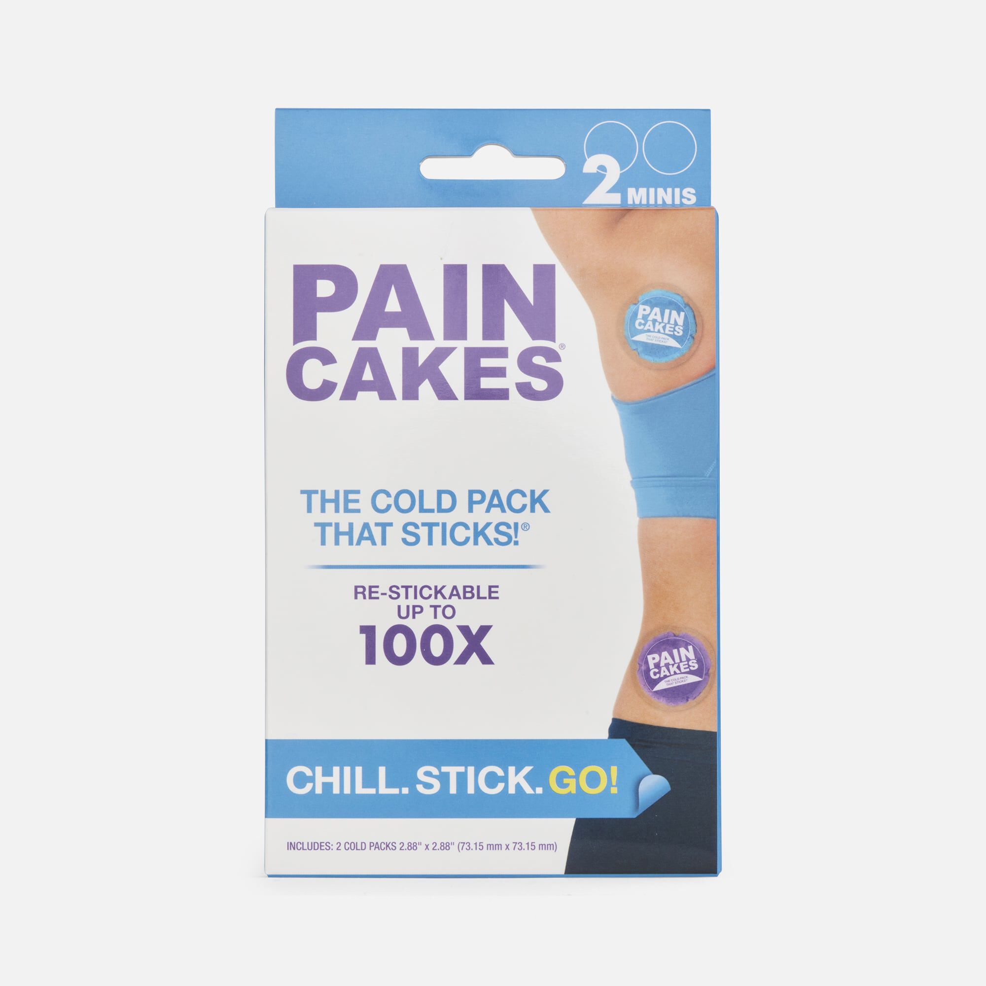 PAINCAKES Mini Cold Packs, 2.88"D , Blue & Purple, 2 ct., , large