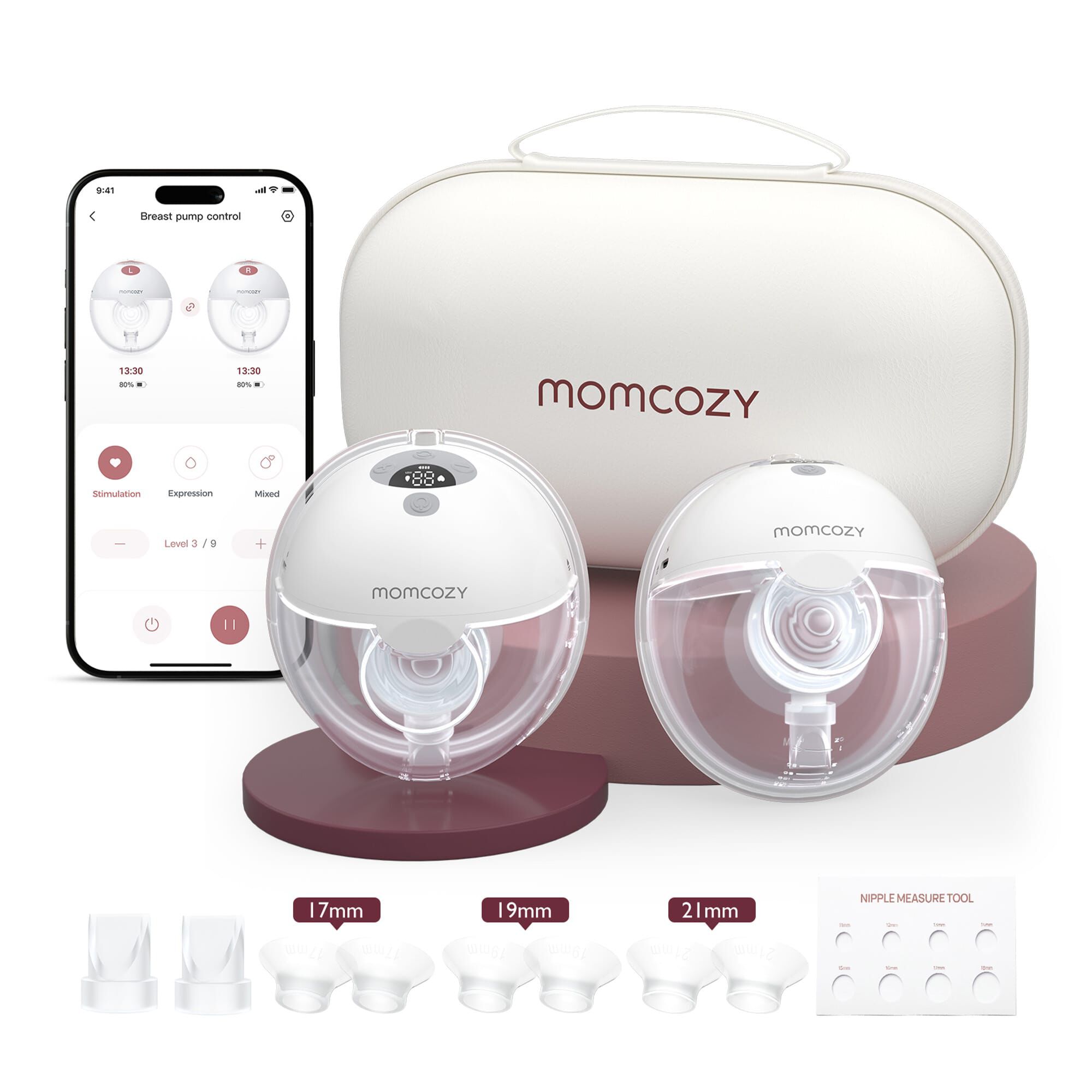 Momcozy M5 Double Wearable Breast Pump, , large