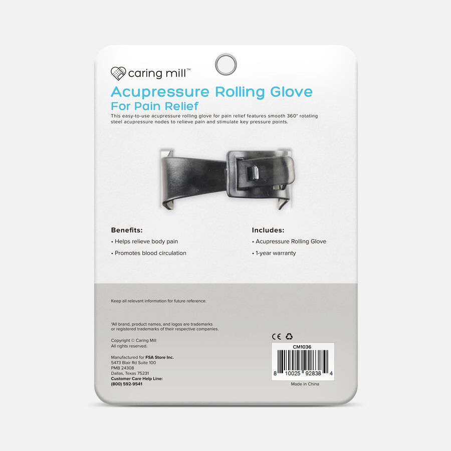 Caring Mill™ Acupressure Rolling Glove for Pain Relief, , large image number 1