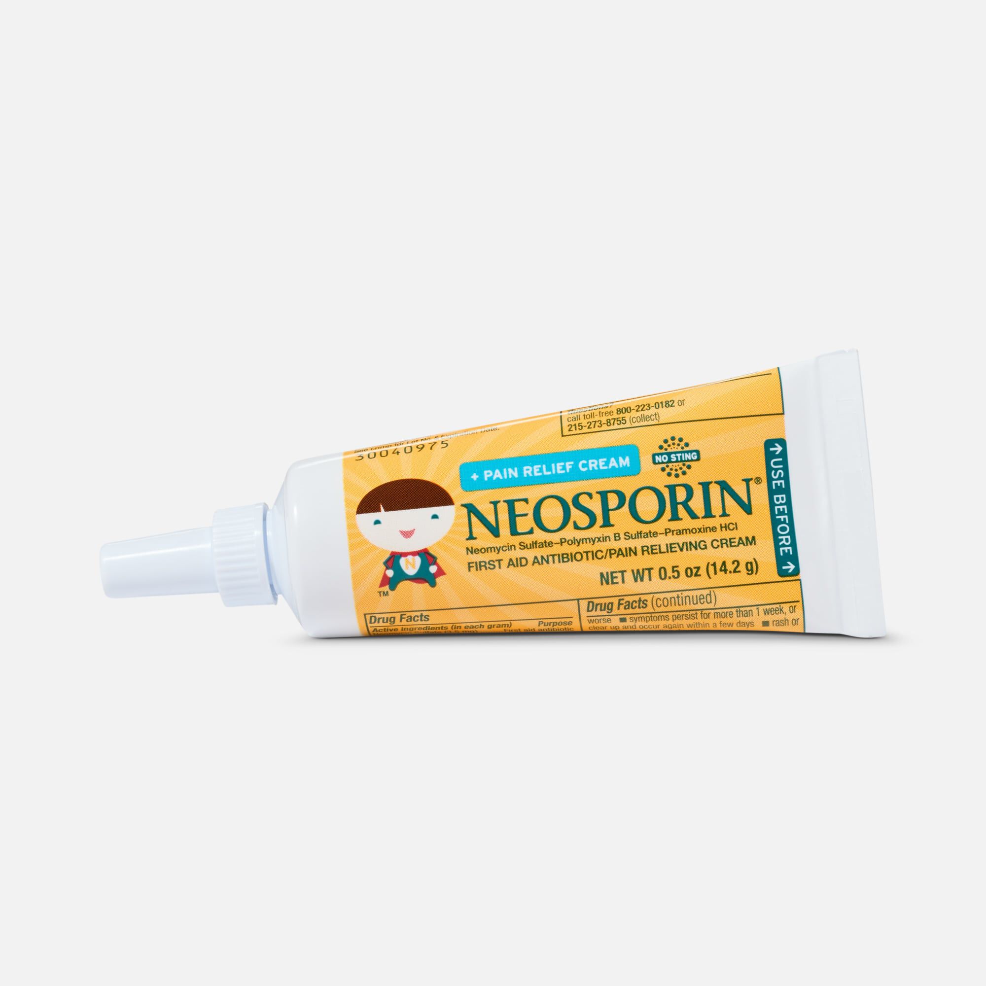 Neosporin Antibiotic + Pain Relief Cream for Kids, 0.5 oz., , large