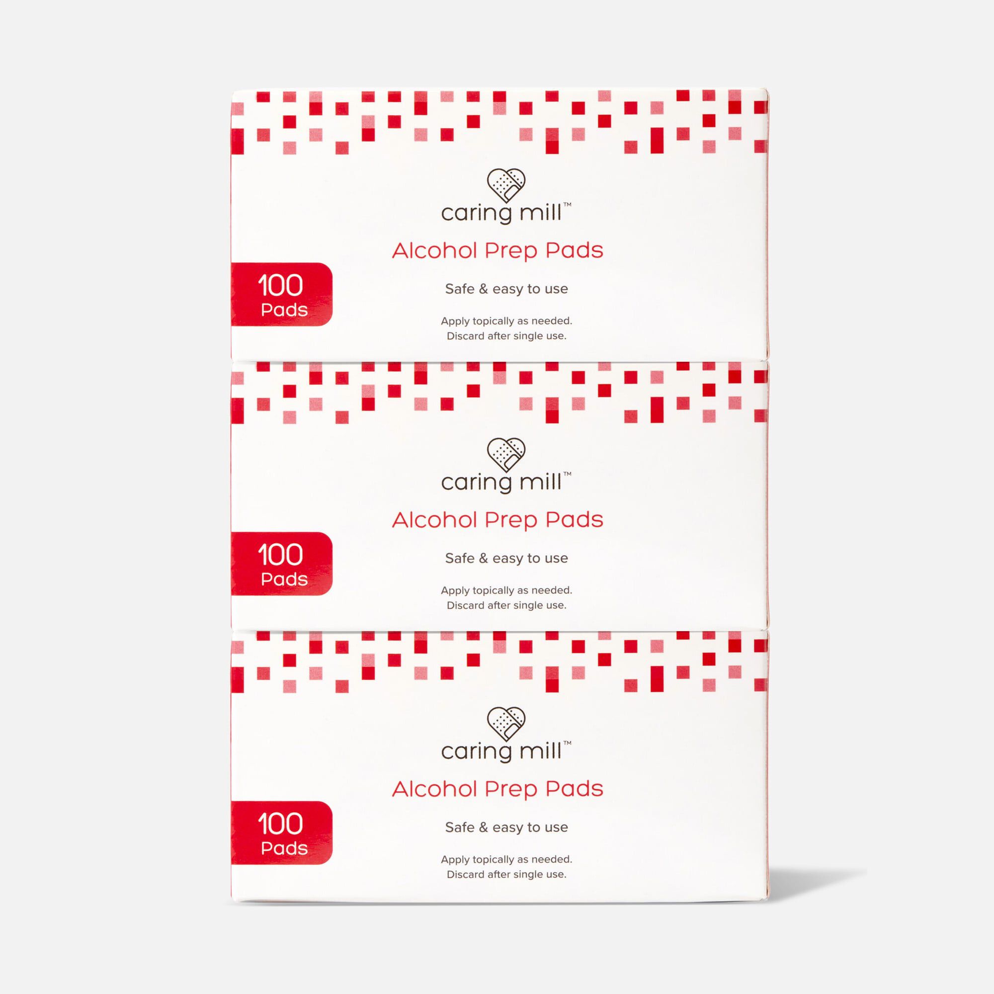 Caring Mill™ Alcohol Prep Pads, 100 ct. (3-Pack), , large