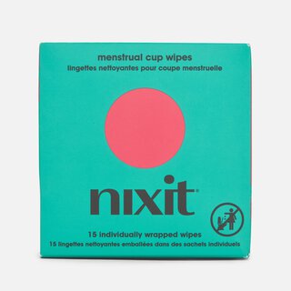 Nixit Menstrual Cup Wipes, 15 ct.