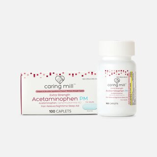 Caring Mill™ Extra Strength Acetaminophen PM Caplets, 100 ct.