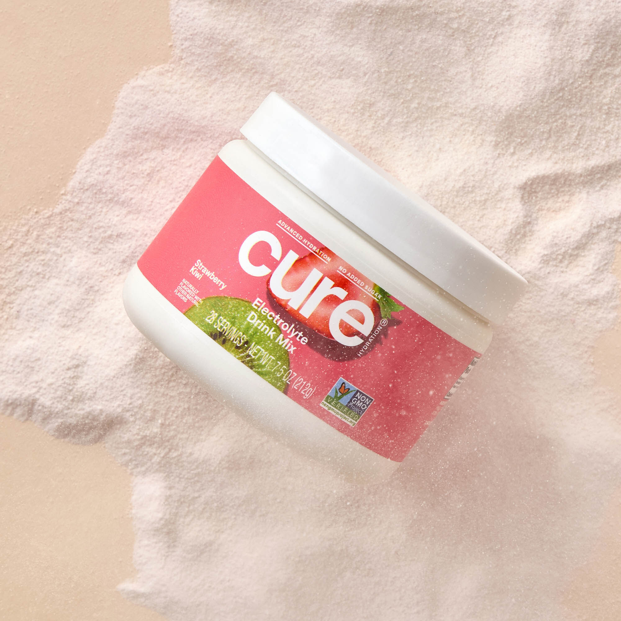 Cure Hydrating Electrolyte Drink Mix, Strawberry Kiwi Bulk Jar, 28 ct., , large