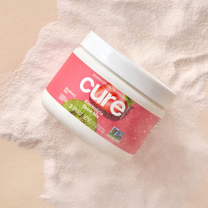 Cure Hydrating Electrolyte Drink Mix, Strawberry Kiwi Bulk Jar, 28 ct., , large