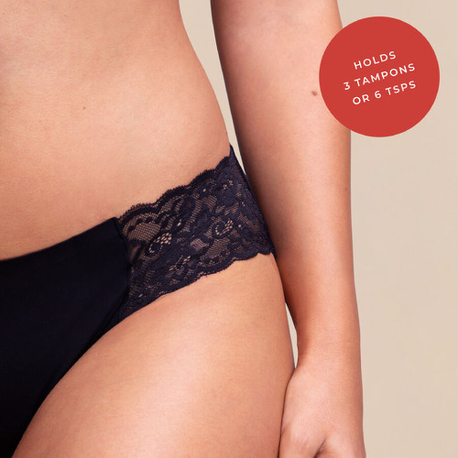 Proof® Period Underwear - Lace Cheeky (3 Tampons/6 tsps), , large image number 3
