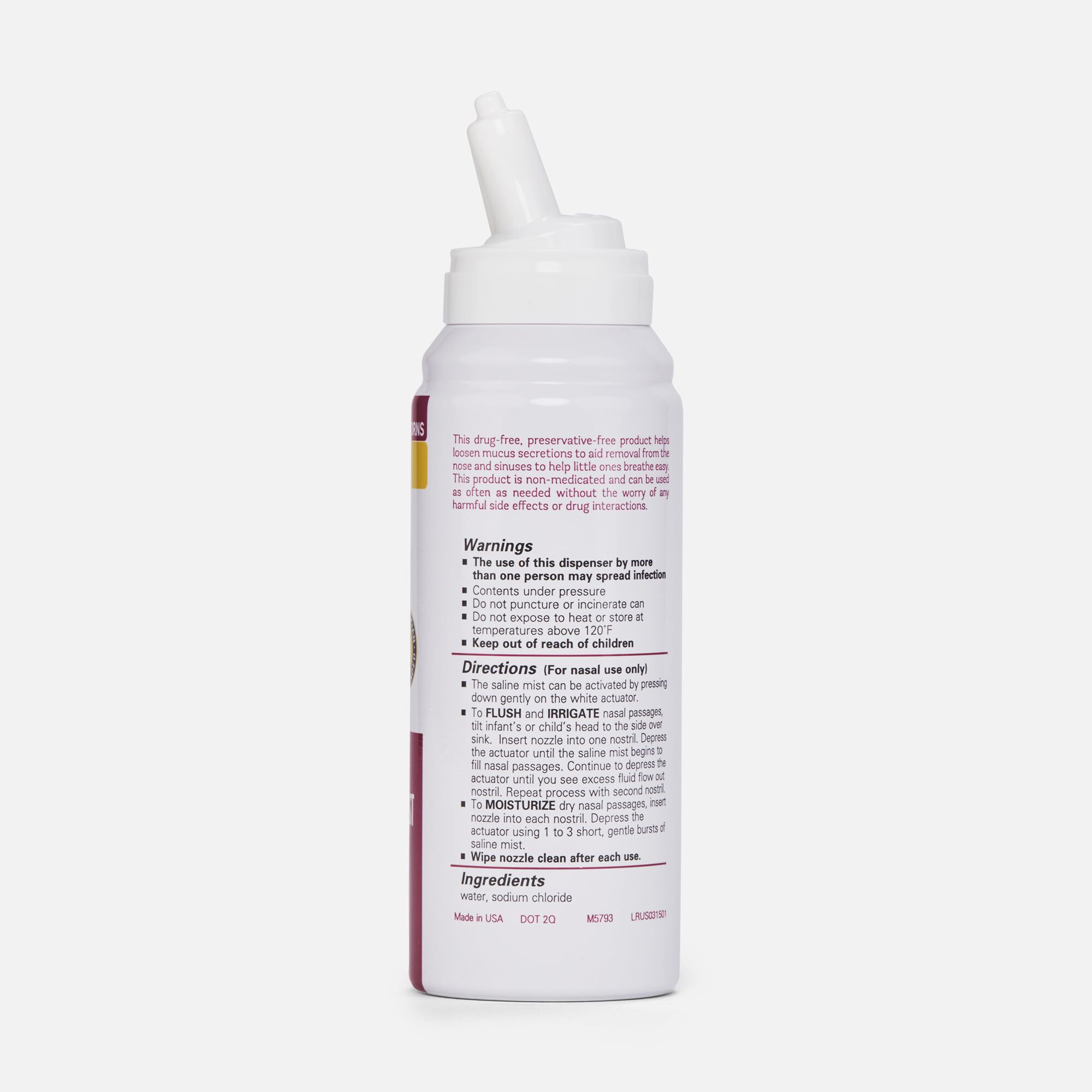 Little Noses Saline Mist Spray, 3 oz., , large