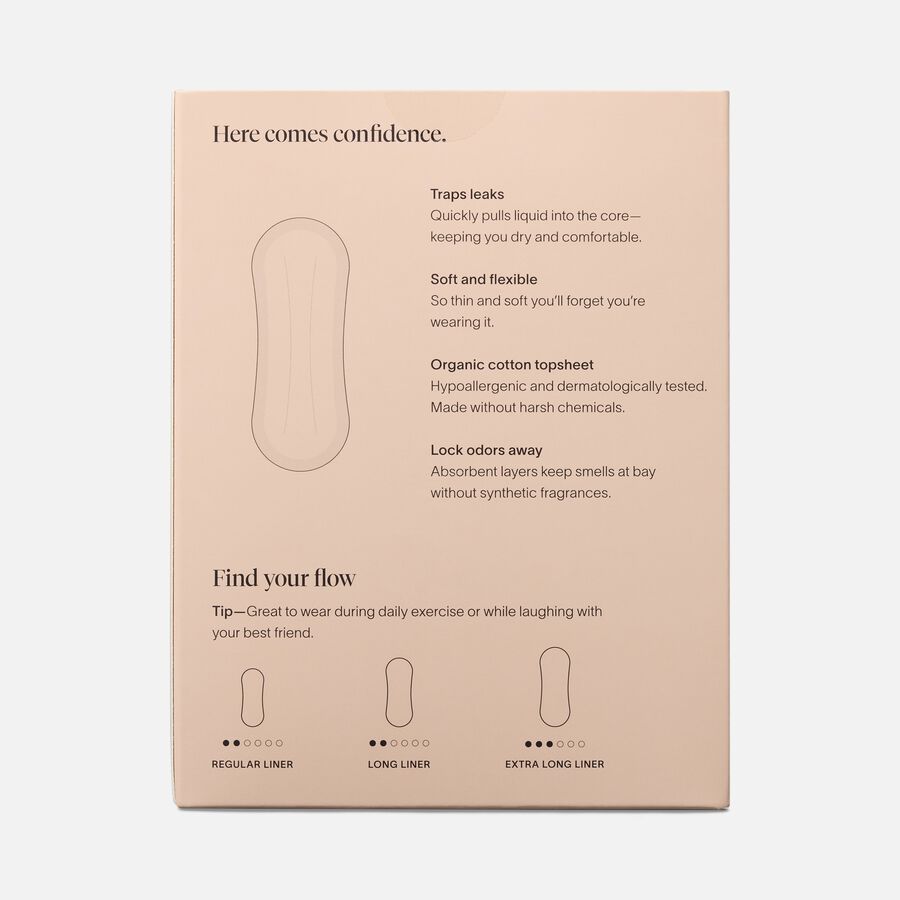 Cora Organic Bladder Regular Liners, 36 ct., , large image number 1