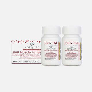 Caring Mill™ 8 HR Muscle Aches & Pain Tablets, 100 ct. (2-Pack)