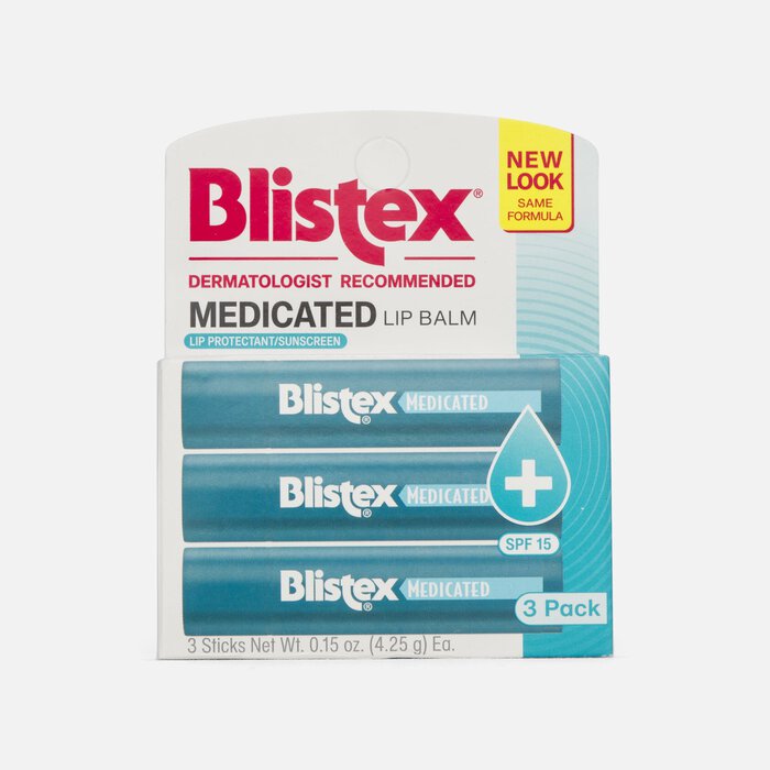 Blistex Medicated Lip Balm, SPF 15, 0.15 oz. (3-Pack), , large